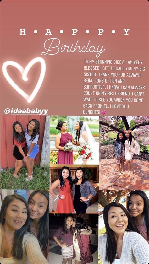 Insta Story Birthday Sister Edition Birthday Girl Quotes Happy Birthday Best Friend Quotes