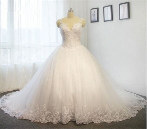 New Wedding Dress Lace Up Back A Line Sweetheart White Ivory Bride