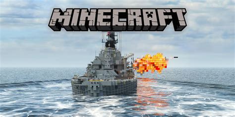 Minecraft Player Makes Photorealistic Battleship