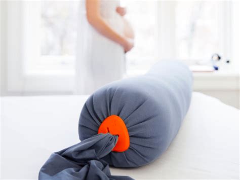 Bbhugme Pregnancy Pillow Dusty Blueorange 1 Stk Graviditet Og