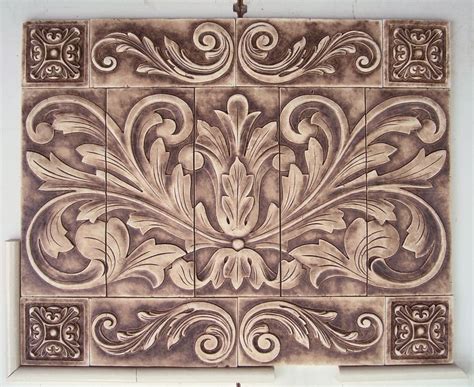 Large Hand Pressed Decorative Tiles By Andersen Ceramics Austin Tx