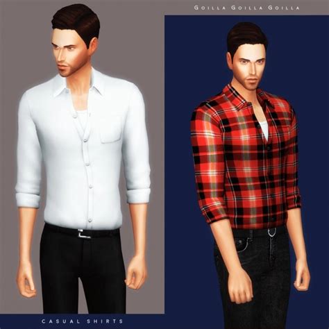Sims 4 Flannel Cc Maxis Match The Sims 4 Maxis Match Eyebrows