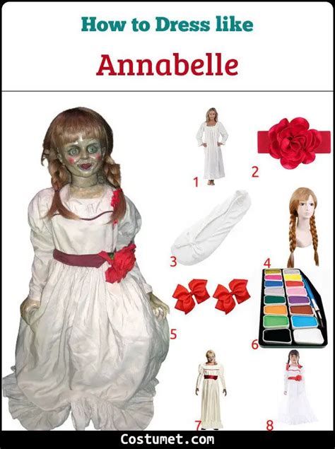 annabelle the doll the conjuring costume for cosplay and halloween