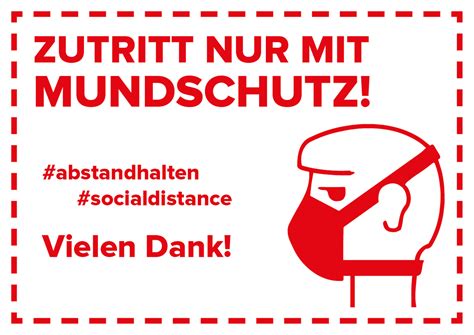 Die einzige ausnahme ist für kleinere gesichter, luftlecks aus der oberseite einige. Schilder / Aufkleber - Zutritt nur mit Mundschutz - weiß ...