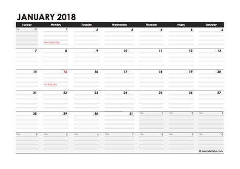 2018 Calendar Editable Template Hq Printable Documents