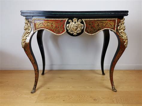 Get the best deals on console tables. A Napoleon III, game console table in Boulle marquetry mid ...