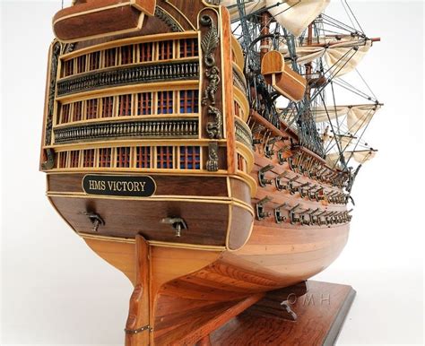 HMS Victory Wooden Tall Ship Model 37 Lord Nelson S Flagship Model