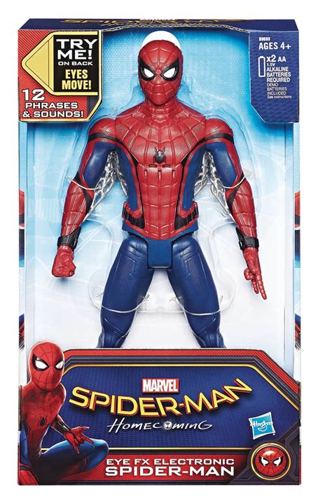 Spider Man Homecoming Eye Fx Electronic Action Figure Case Westfield