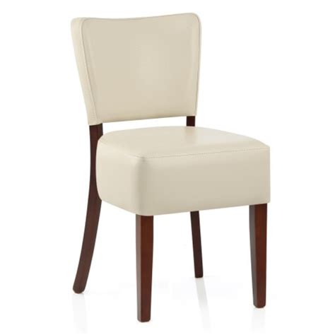 Angelica cream faux leather dining chairs. Ramsay Walnut Dining Chair Cream Leather - Atlantic Shopping