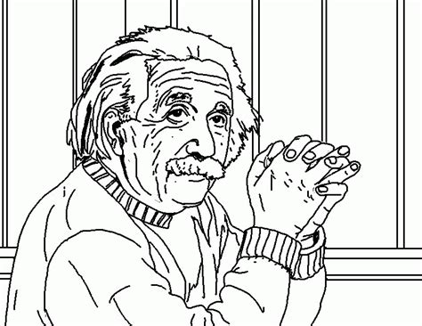 Albert Einstein Coloring Pages Coloring Home