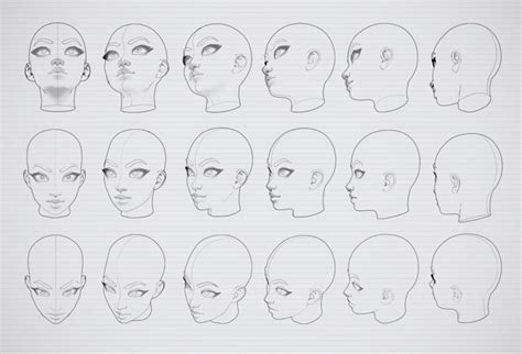 Cubebrush Drawing Heads Face Angles Angles Drawing