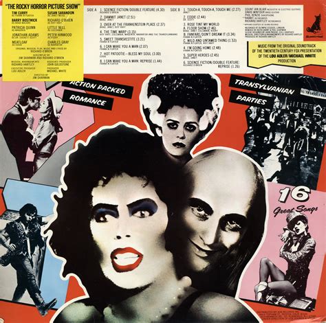 Rockymusic Rocky Horror Picture Show Soundtrack Picture Disc Lp Back