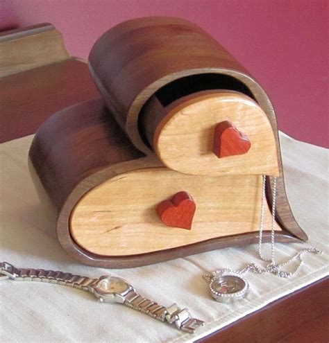 Handcrafted Bandsaw Box For Jewelry Trinket Or Keepsakes Made Etsy
