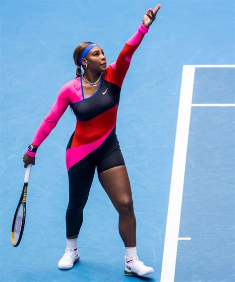 Serena Williams’ Asymmetric Catsuit At The Australian Open Was Inspired By Flo Jo Flo Jo