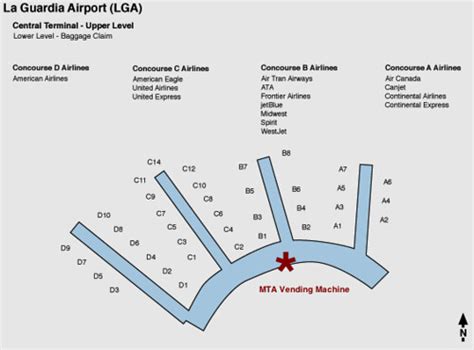 30 Lga Terminal B Map Online Map Around The World
