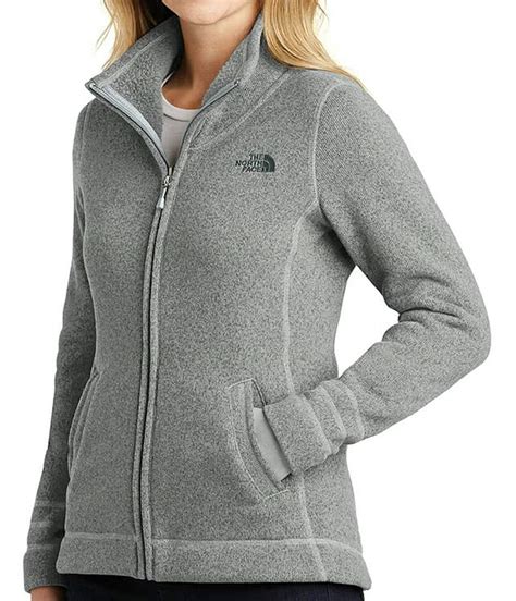 Custom The North Face Womens Sweater Fleece Jacket Design Fleece