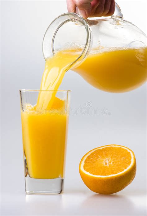 Juice to pour from pitcher stock image. Image of color ...