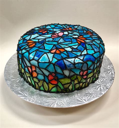 Stained Glass Cake Buttercream Decorating Creative Cake Decorating