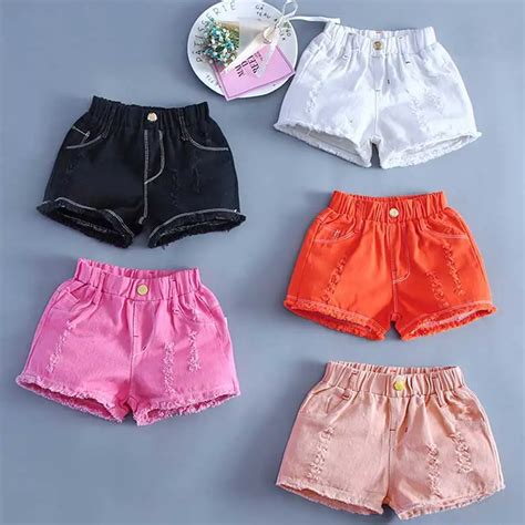 2018 Korean Jean Shorts Girls Version Of Summer Childrens Clothing