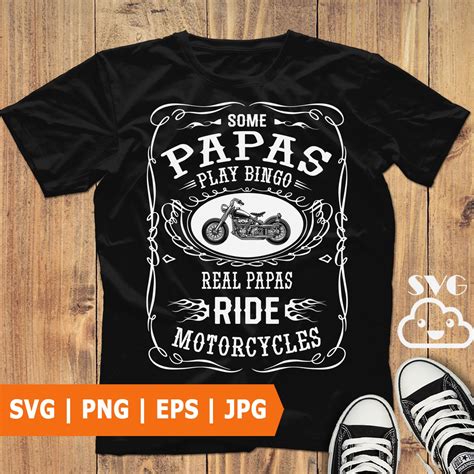 Papa Svg Motorcycle Svg Biker Svg Fathers Day T Etsy