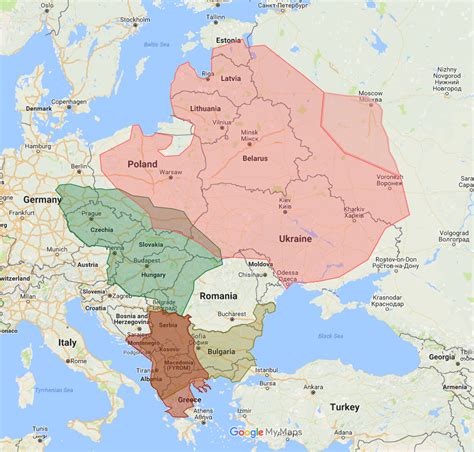 Every Slav Empire Europe Map Imaginary Maps Map