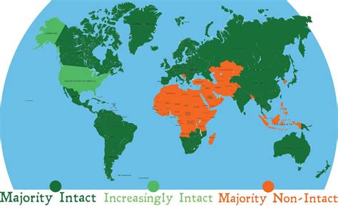 Male Circumcision Prevalence Land Of Maps Circumcision Map Male