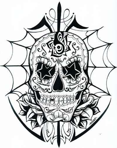 Very Awesome Skull Coloring Pages Tattoo Coloring Book Coloring Books