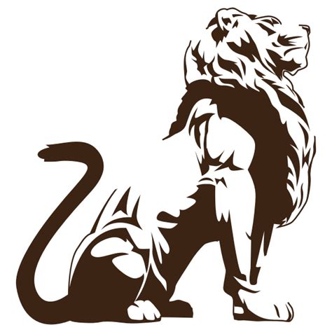 Download Stylistic Lion Silhouette | Free SVG