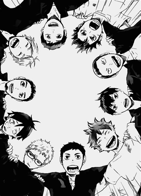Anime Black And White Manga Volleyball 4357526png 540×750