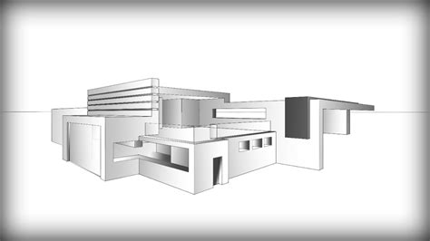 Architecture Design 7 Drawing A Modern House Youtube