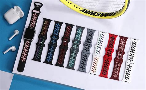 Lerobo Compatible With Apple Watch Band 45mm 49mm 44mm 42mm For Women Mensoft Silicone Sport