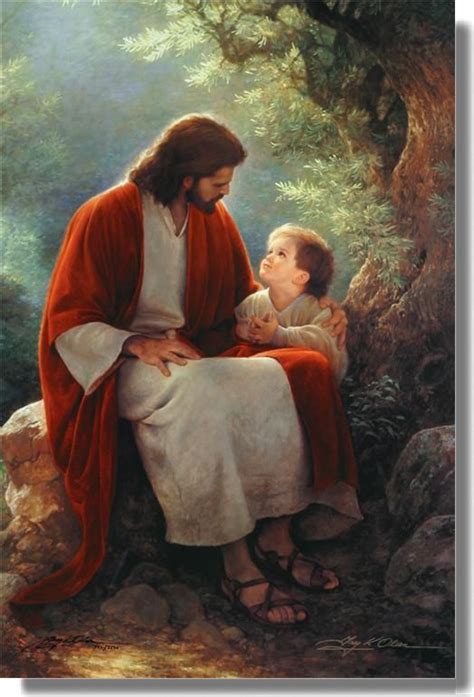 In His Light Greg Olsen Suffer Not The Little Children To Come Unto