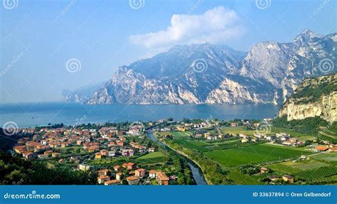 Lake Garda Stock Photo Image Of Mountain Alps Lago 33637894