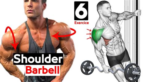 Shoulder Workout Using Only Barbell Youtube