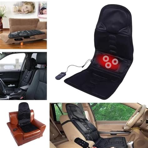 Electric Massager Chair Massage Electric Car Seat Vibrator Back Neck Massagem Cushion Heat Pad