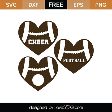 Free Football Monogram SVG Cut File | Lovesvg.com