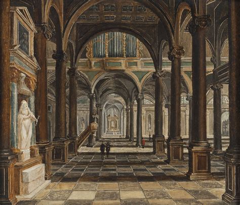 Stocklin A Renaissance Church Interior — Lawrence Steigrad Fine Arts