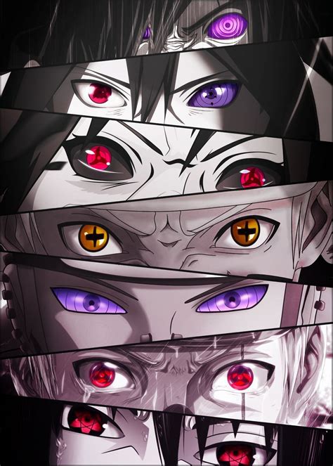 Naruto Eyes Poster By Undermountain Displate Naruto Eyes