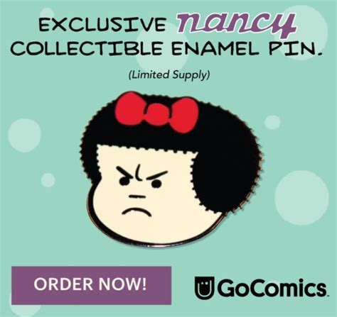 Nancy Enamel Pin Gocomics Store