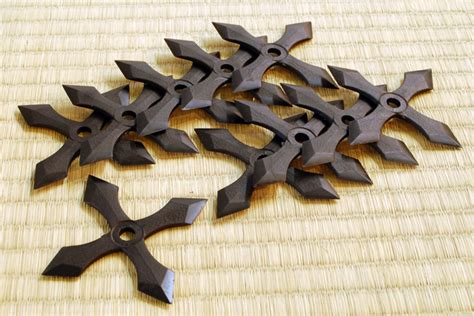 Japaneses Ninja Rubber Throwing Star Shuriken Toys 10 Pieces Set Ebay