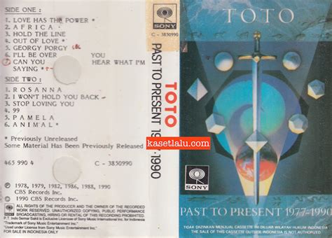 Toto Past To Present 1977 1990 Kaset Lalu