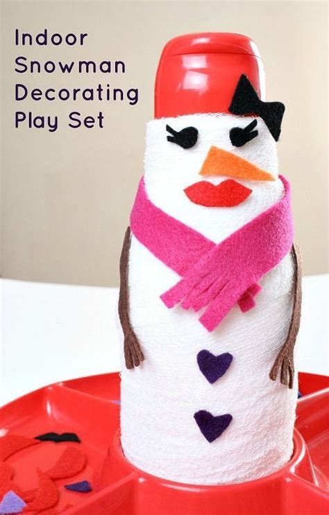 These 21 brilliant snowman creations will give you all the inspiration you need this cold winter to get out there and build one, even in frigid temperatures. Indoor Snowman Decorating Play Set | Winter activities for ...