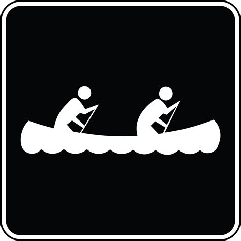 Canoeing Black And White Clipart Etc