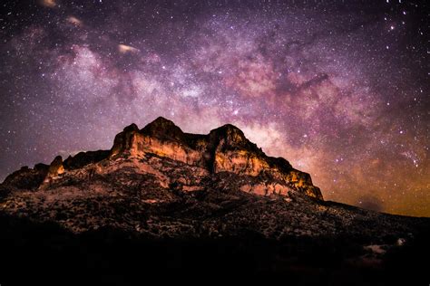 Expose Nature Milky Way Over Picket Post Mountain Arizona Oc 6000