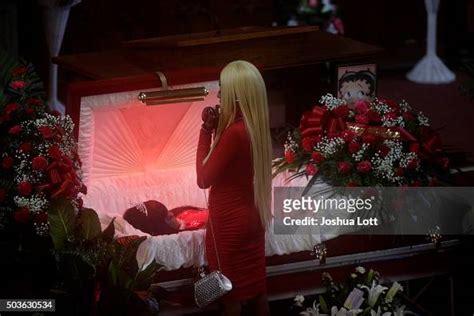 Latisha Jones Stands Over Her Mother Bettie Jones During Her Funeral