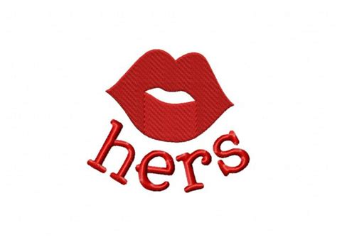 Hers Lips Includes Both Applique And Stitched Daily Embroidery