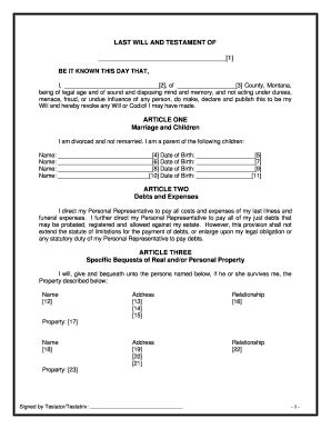 Last will and testament form. 17 Printable printable codicil to will Forms and Templates ...