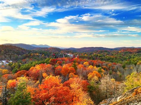 Fall Sunset In Highlands North Carolina