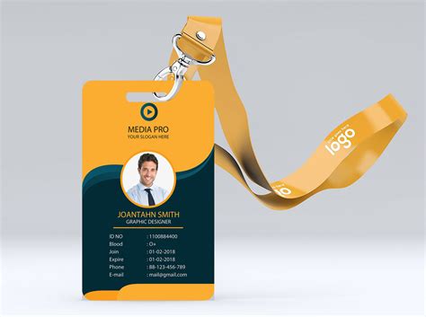 Company Id Card Design Template