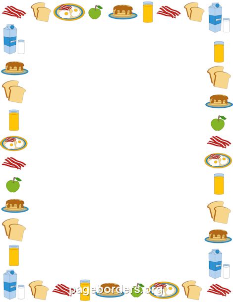Food Border Vector At Collection Of Food Border